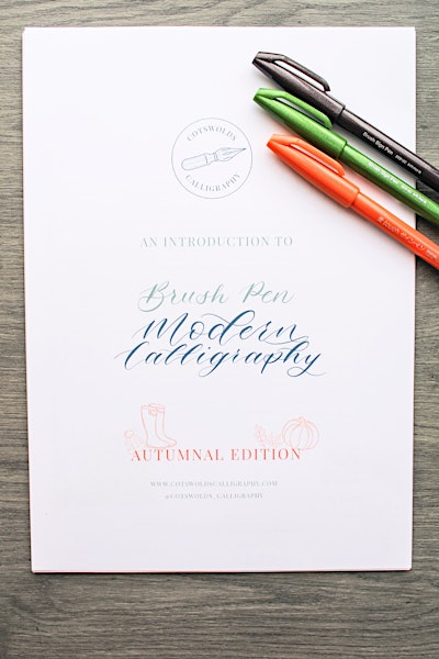 Beginner's Brush Pen Calligraphy workshop at Dunkertons, Cheltenham | Dunkertons Park
