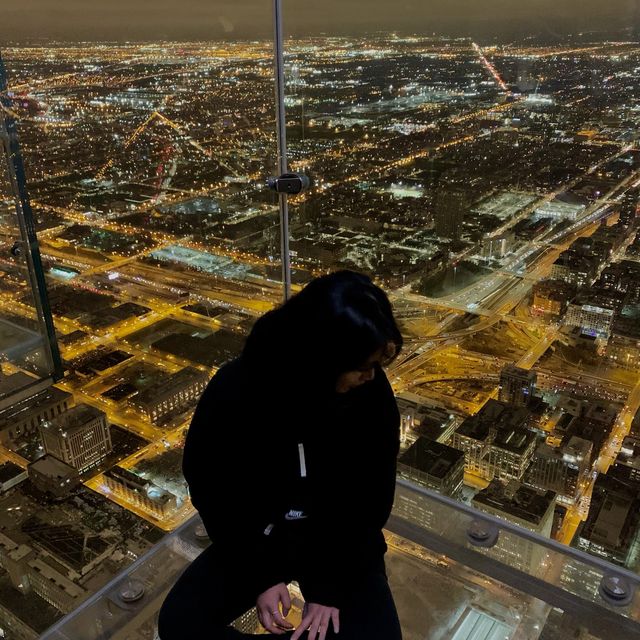 103층 스카이덱에서 본 시카고의 야경 ✨