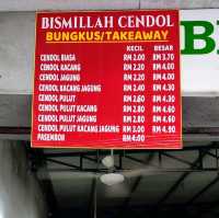 Famous Bismillah Cendol in Taiping