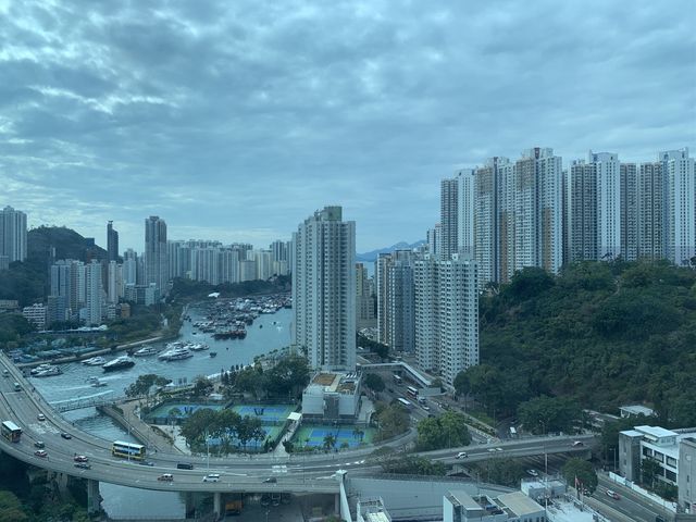 高空遠眺深灣遊艇會