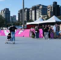滑板遊戲好地方🛹 Meiti Hockey Rink 美堤極限公園