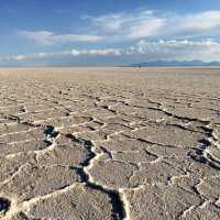 driving on the world’s largest salt flat