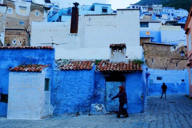 You can always trust the North African blue!!! Chefchaouen town.