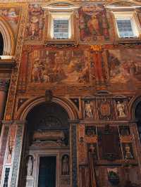 Visiting one of the four major basilicas in Rome at night: the Basilica of St. John Lateran.