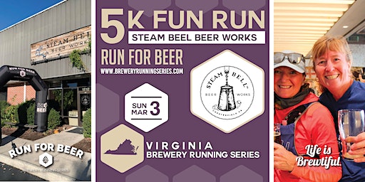 5k Beer Run x Steambell Beer Works | 2024 Virginia Brewery Running Series | Steam Bell Beer Works