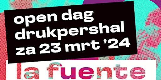 La Fuente & DJ Robba - 23 maart Drukpershal | Getfertsingel 1, Enschede, Nederland