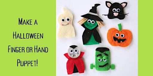 Fall Fest FREE Saturday Art Activity - Halloween Puppets (Family) | Gilchrist Learning Center