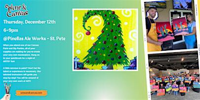 Pinellas Paint On Canvas – Grinch Tree | Pinellas Ale Works (St. Petersburg)