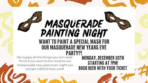Masquerade Paint Night | Dart Bar & Games