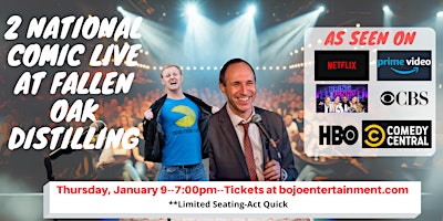 Two National Comics live at Fallen Oak Distilling | Lone Oak Farm Brewing Company