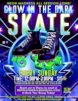 GLOW Sunday Family Skate 2025 | Branch Brook Park Roller Skating Center