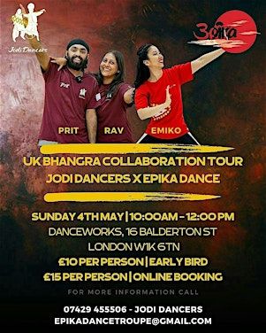 BHANGRA FUSION WORKSHOP with Jodi Dancers x Epika Dance | Danceworks