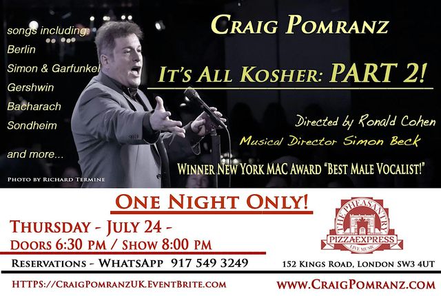 Craig Pomranz at The Pheasantry - One Night Only | The Pheasantry