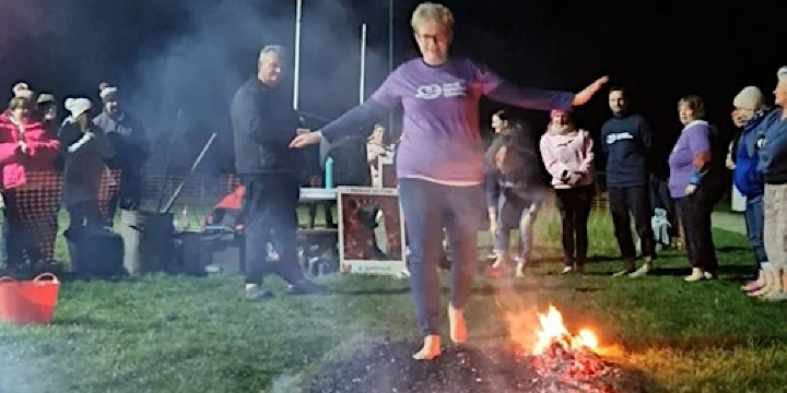 Fire Walking at Whittington Castle | Whittington Castle