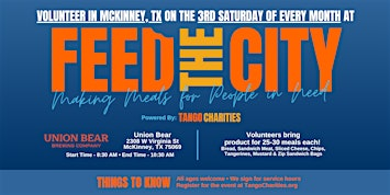 Feed The City McKinney: Making Meals for People In Need | Union Bear Brewing - McKinney