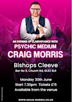 Evening of clairvoyance with Psychic Medium Craig Morris | Bar No.9