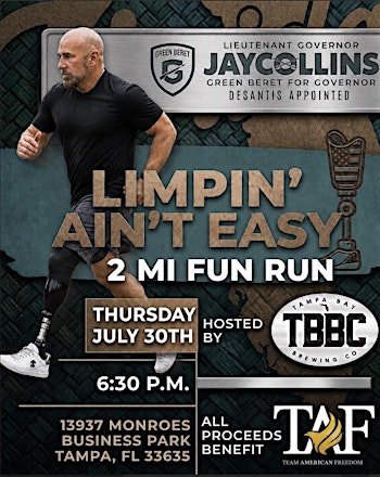 Limpin' Ain't Easy Fun Run with Lt. Governor Jay Collins | 13937 Monroes Business Park