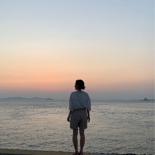 서울 근교에서 황홀한 노을을 볼 수 있는 바다를 찾는다면 시화 나래 휴게소! 