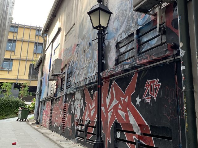 Armenian Street, the art street with graffiti