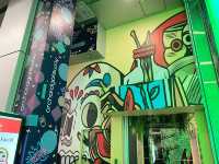 Quirky pop art fixtures at Orchard Malls