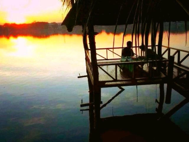 Beautiful Sunset at U Bein Bridge