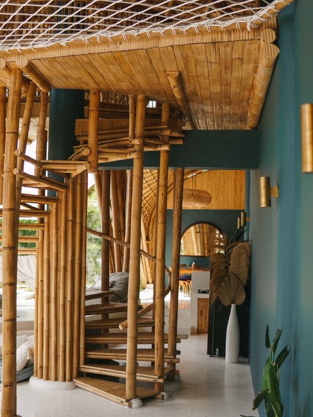 印尼 | Gili Air島上最大bamboo villa😱😍