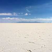 driving on the world’s largest salt flat