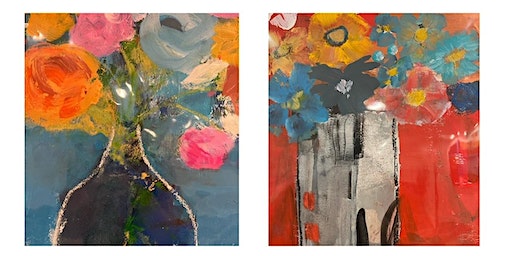 Floral Abstract Painting Workshop (Gaithersburg) | Kharis Lavender Fields