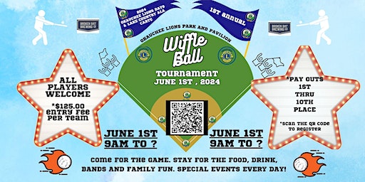Wiffle Ball Tournament - part of Okauchee Lions Days | Okauchee Lions Community Park  - Big and Little Baseball Fields