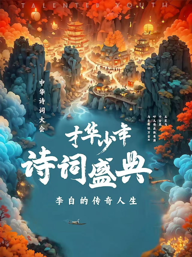 親子舞台劇《詩詞盛典才華少年》斗門站｜兒童親子 | 銀河國際電影城(斗門店)