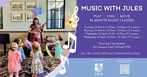 Music with Jules | Polish Club Ashfield, Liverpool Road, Ashfield NSW, Australia