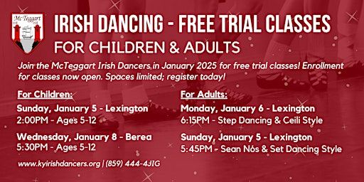 Irish Dance: Free Trial Classes for Children in Berea | First Christian Church Berea