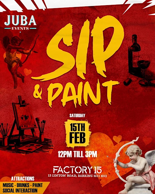 Sip & Paint + Sip & Sculpt | Factory 15 Bar & Events Venue at MAKE IT Barking