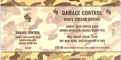 Damage control white collar boxing - Morgan fight link | Mill House Social Club
