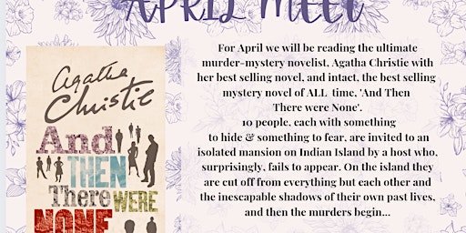 Arty Goat Book Club - APRIL MEET | Arty Goat Cafe