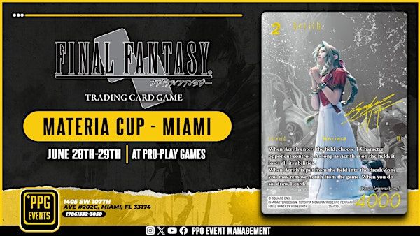 Final Fantasy TCG - Materia Cup - Miami | Pro-Play Games