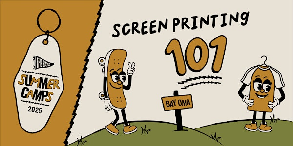 Screenprinting 101 Camp | Ages 11-14 | June 24-27 | 9 AM-12 PM | Benson Community Center