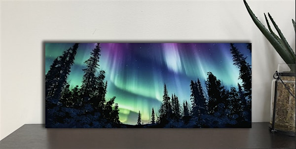 Northern Lights Aurora Borealis Painting Canvas Paint Art Sip Class | Nauti Vine Winery