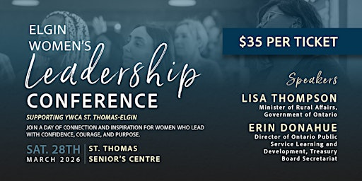 Elgin Women's Leadership Conference | St Thomas Seniors' Recreation Centre