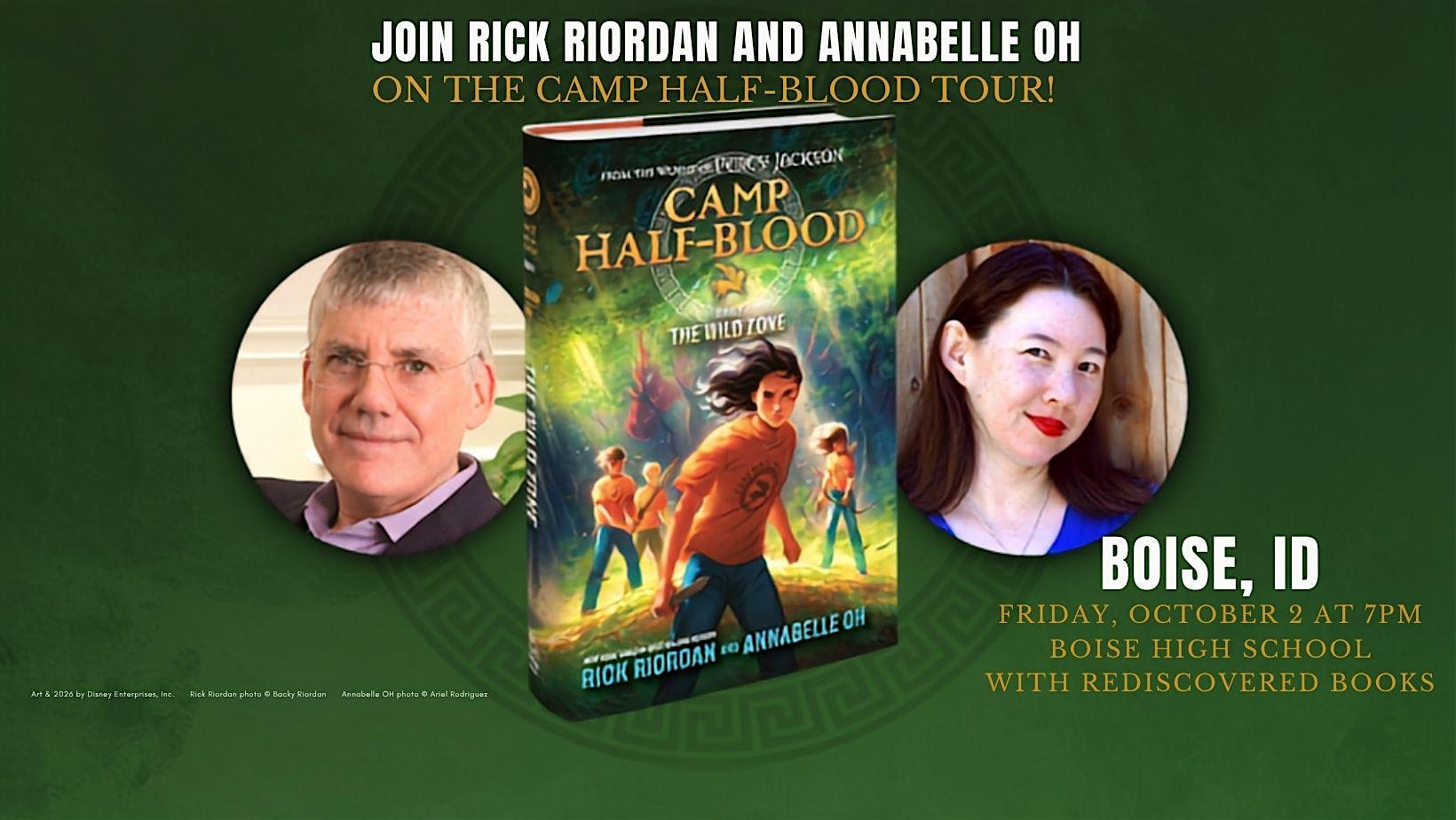 Rick Riordan & Annabelle Oh: Camp Half-Blood-Children's Author Event | Boise High School Auditorium
