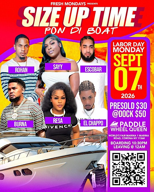 SIZE UP TIME “PON DI BOAT" | 1 Marina Rd