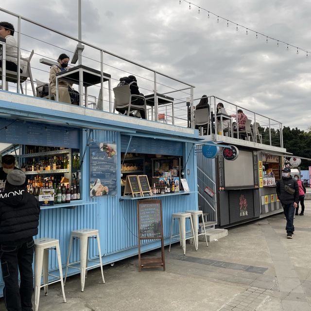 【台北 大稻埕碼頭】欣賞河岸日落 | 貨櫃市集美食