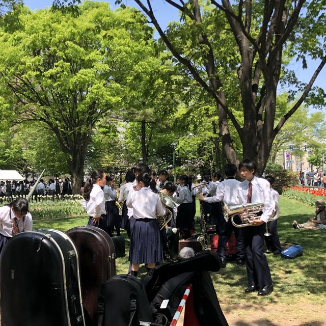 오도리공원에서 즐기는 ‘라일락맥주축제‘