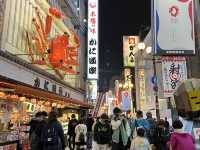 日本大阪我來了❗️第一站道頓堀，逛街購物來這裡就對了