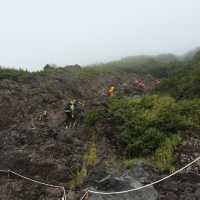 hike up to Mount Fuji