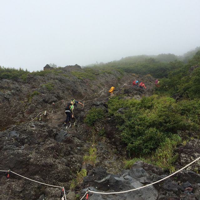 hike up to Mount Fuji