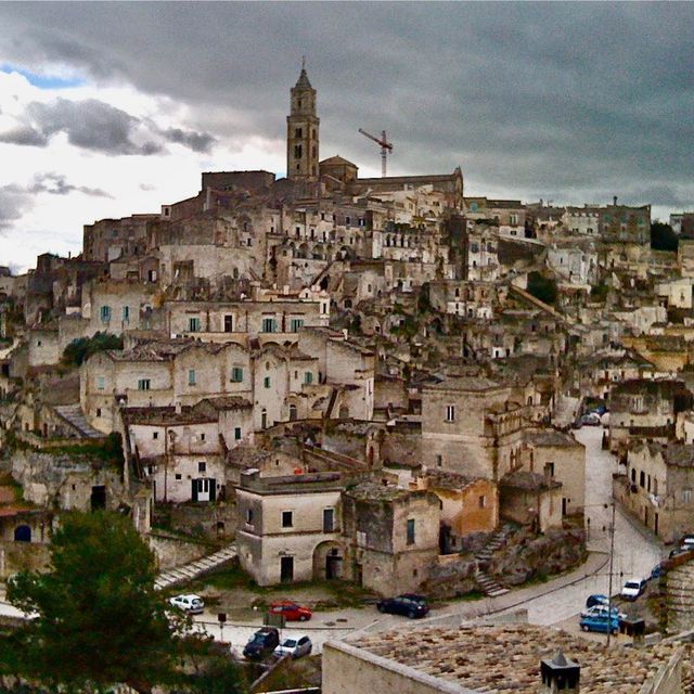 amazing troglodyte settlement in Italy 