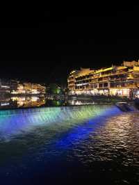 Nighttime at Fenghuang Ancient Town!🌜