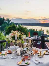 A dreamy countryside hotel on the Volga River in Russia.