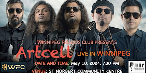 Artcell: Live in Winnipeg - 25 Year Anniversary Tour | St Norbert Community Centre, Pembina Highway, Winnipeg, MB, Canada